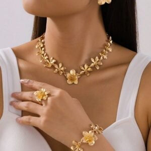 The Luxurious Dopamine Flower Gold Set